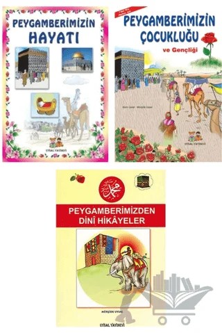 Çocuklar İçin Peygamberimizin Hayatı ve Hikayeleri (3 Kitap) – Asım Uysal, Mürşide Uysal – Uysal Yayınevi kitap kapağı