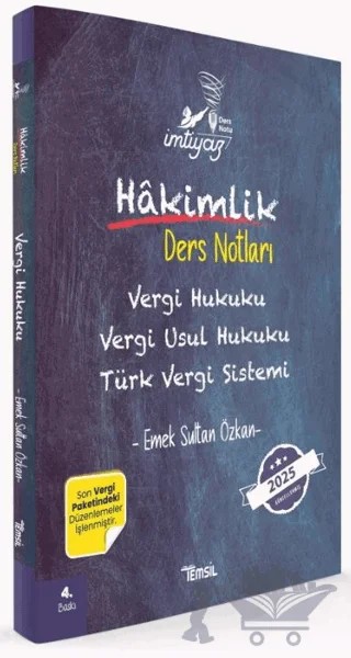 İmtiyaz Vergi Hukuku Vergi Usul Hukuku Türk Vergi Sistemi Hakimlik Ders Notları – Emek Sultan Özkan – Temsil Kitap kitap kapağı