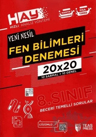 8. Sınıf Fen Bilimleri HAY Branş Deneme – Kolektif – Teas Press kitap kapağı
