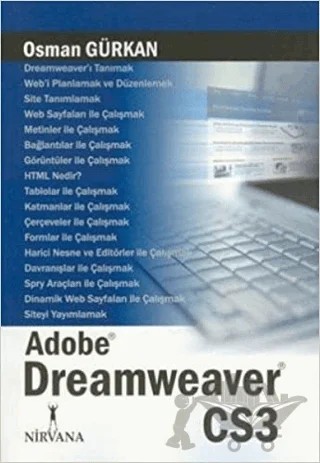 Adobe Dreamweaver CS3 – Osman Gürkan – Nirvana Yayınları kitap kapağı