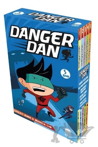Danger Dan Seti (5 Kitap Takım) – Lesley Anne, Monica Lim – Mavi Kirpi Yayınları kitap kapağı