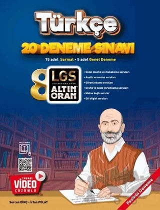 8. Sınıf Türkçe 20 Deneme – Sercan Dinç – Borealis Yayıncılık kitap kapağı