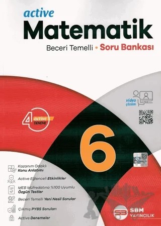6. Sınıf Matematik Active Soru Bankası – Kolektif – SBM Yayıncılık kitap kapağı