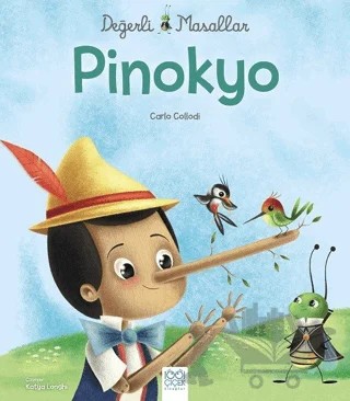 Değerli Masallar - Pinokyo – Carlo Collodi – 1001 Çiçek Kitaplar kitap kapağı