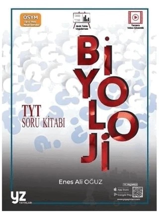 YZ YKS TYT Biyoloji Soru Kitabı – Enes Ali Oğuz – YZ Yayınları kitap kapağı
