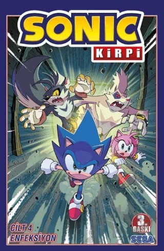 Kirpi Sonic Cilt 4 - Enfeksiyon – Ian Flynn – Presstij Kitap kitap kapağı