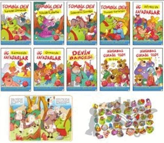 Çıkartmalı Masallar (10 Kitap Takım) – Kolektif – Damla Yayınevi kitap kapağı