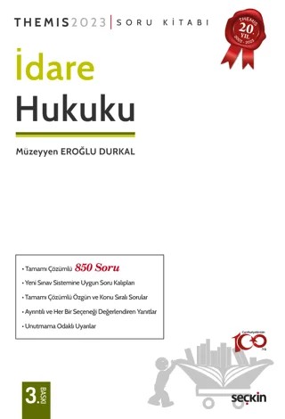 THEMIS - İdare Hukuku Soru Kitabı Tamamı Çözümlü – Müzeyyen Eroğlu Durkal – Seçkin Yayıncılık kitap kapağı