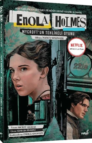 Enola Holmes - Mycroft’un Tehlikeli Oyunu – Mickey George – İndigo Kitap kitap kapağı
