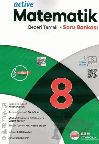 8. Sınıf Matematik Active Soru Bankası – Kolektif – SBM Yayıncılık kitap kapağı