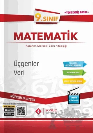 9. Sınıf Matematik Üçgenler Veri – Kolektif – Sonuç Yayınları kitap kapağı
