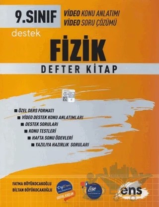 9. Sınıf Fizik Destek Defter Kitap – Kolektif – ENS Yayınları kitap kapağı