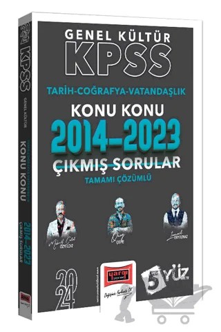 2024 KPSS Genel Kültür (Tarih-Coğrafya-Vatandaşlık) Konu Konu Tamamı Çözümlü Çıkmış Sorular (2014-2023) – Kolektif – Yargı Yayınevi kitap kapağı