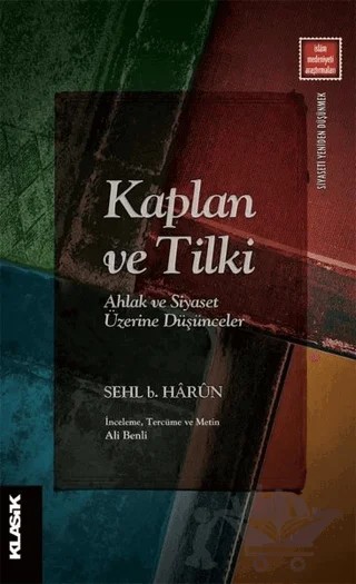 Kaplan ve Tilki – Sehl b. Harun – Klasik Yayınları kitap kapağı