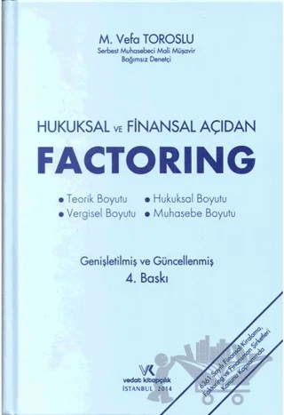 Hukuksal ve Finansal Açıdan Factoring – Mahmut Vefa Toroslu – Vedat Kitapçılık kitap kapağı