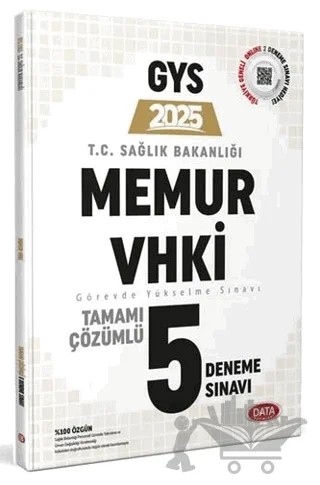 2025 T.C. Sağlık Bakanlığı Memur VHKİ Tamamı Çözümlü 5 Deneme Sınavı – Kolektif – Data Yayınları kitap kapağı