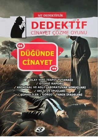 Dedektiflik Cinayet Çözme Oyunu - Düğünde Cinayet – Kollektif – MT Dedektiflik kitap kapağı