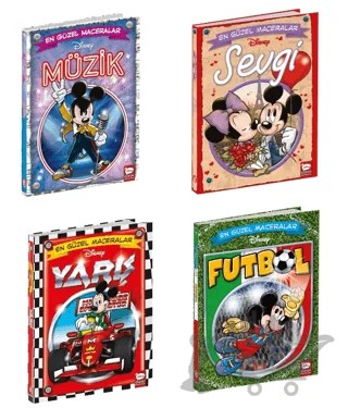 Disney Çizgi Roman Serisi 4 Kitap – Kolektif – Beta Kids kitap kapağı