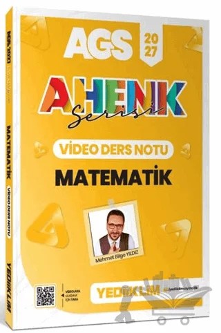 2027 MEB AGS Ahenk Serisi Matematik Video Ders Notları – Mehmet Bilge Yıldız – Yediiklim Yayınları kitap kapağı