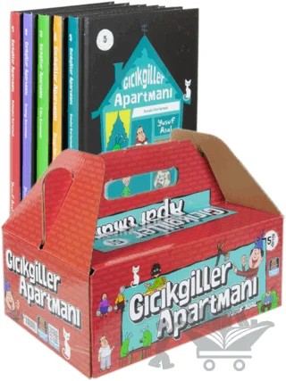Gıcıkgiller Apartmanı (5 Kitap Kutulu Set) – Yusuf Asal – Mercan Okul Yayınları kitap kapağı