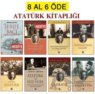 Atatürk Kitapları Seti 8 Al 6 Öde (2 Kitap Hediye) – Falih Rıfkı Atay – Pozitif Yayınları kitap kapağı