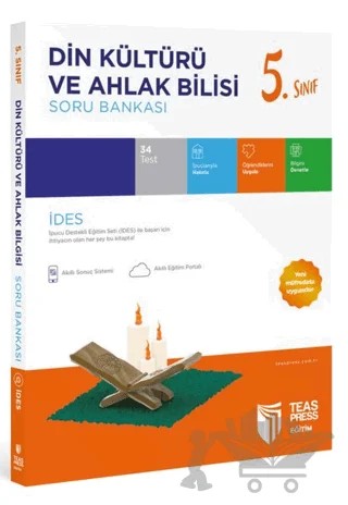 5. Sınıf İDES Din Kültürü Soru Bankası – Kolektif – Teas Press kitap kapağı