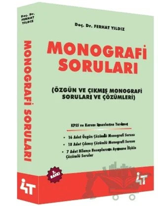 Monografi Soruları – Ferhat Yıldız – 4T Yayınları kitap kapağı