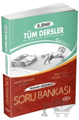 8. Sınıf Tüm Dersler Çözümlü Soru Bankası – Kolektif – Data Yayınları kitap kapağı