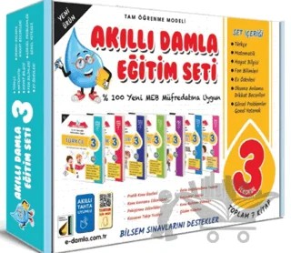 3 Sınıf Akıllı Damla Eğitim Seti – Abdullah Çoşkun – Damla Yayınevi kitap kapağı