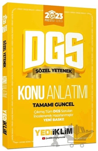 2023 Prestij Serisi DGS Sözel Yetenek Konu Anlatımı – Kolektif – Yediiklim Yayınları kitap kapağı