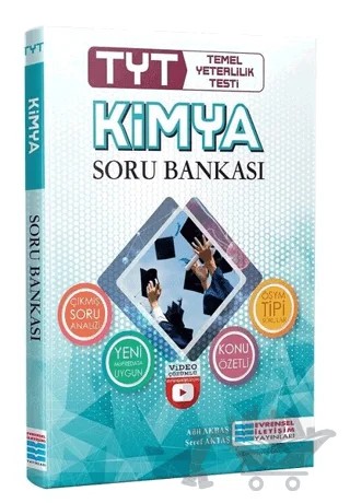 TYT Kimya Video Çözümlü Soru Bankası – Adil Akbaş, Şeref Aktaş – Evrensel İletişim Yayınları kitap kapağı
