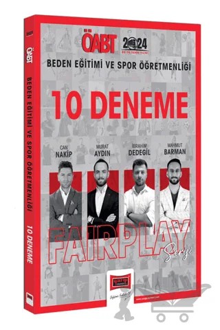 2024 ÖABT Beden Eğitimi ve Spor Öğretmenliği Fairplay 10 Deneme – Can Nakip – Yargı Yayınevi kitap kapağı