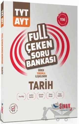 2019 TYT AYT Tarih Full Çeken Soru Bankası – Kolektif – Sınav Yayınları kitap kapağı
