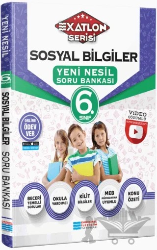 6. Sınıf Exatlon Serisi Sosyal Bilgiler Yeni Nesil Soru Bankası – Kolektif – Evrensel İletişim Yayınları kitap kapağı