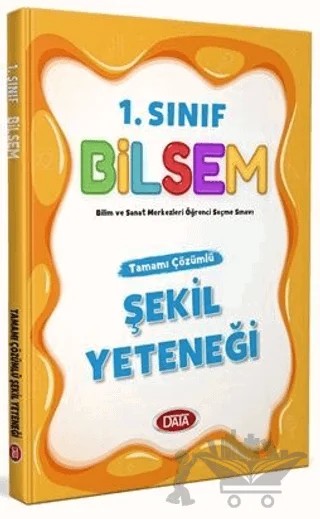 1. Sınıf Bilsem Tamamı Çözümlü Şekil Yeteneği – Kolektif – Data Yayınları kitap kapağı