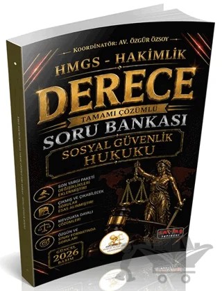 HUKAL HMGS-Hakimlik Derece Sosyal Güvenlik Hukuku Soru Bankası – Özgür Özsoy – Savaş Yayınevi kitap kapağı