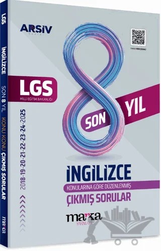 LGS İngilizce Konu Konu Çıkmış Sorular Son 8 Yıl – Kolektif – Marka Yayınları kitap kapağı