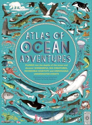 Atlas of Ocean Adventures – Emily Hawkins – Wide Eyed kitap kapağı