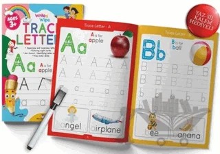 Trace Letters Write and Wipe Activity – Kolektif – MK Publications kitap kapağı