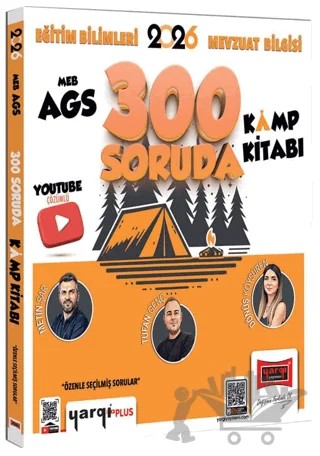 2026 MEB-AGS Eğitim Bilimleri ve Mevzuat Bilgisi 300 Soruda Youtube Çözümlü Kamp Kitabı – Tufan Genç – Yargı Yayınevi kitap kapağı
