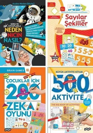 Zeka Oyunları Seti (4 Kitap Takım) – Kolektif – Pogo Çocuk kitap kapağı