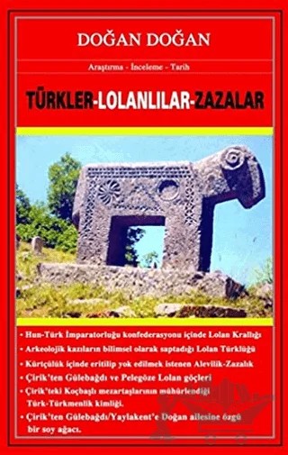 Türkler - Lolanlılar - Zaralar – Doğan Doğan – Bilge Karınca Yayınları kitap kapağı