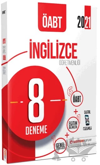 2021 ÖABT İngilizce Öğretmenliği 8 Deneme – Kolektif – Uzman Kariyer Yayınları kitap kapağı