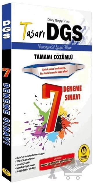 DGS Tamamı Çözümlü 7 Deneme Sınavı 2020 – Kolektif – Tasarı Eğitim Yayınları kitap kapağı