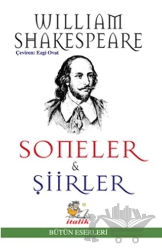 Soneler ve Şiirler – William Shakespeare – İtalik Yayınevi kitap kapağı