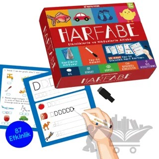 Harfabe: Etkinliklerle ve Hikayelerle Alfabe – Kolektif – Bi Kutu Oyun kitap kapağı