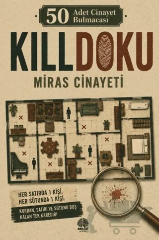 50 Cinayet Bulmacası Killdoku Miras Cinayeti – Kolektif – Akıl İzi Yayınları kitap kapağı