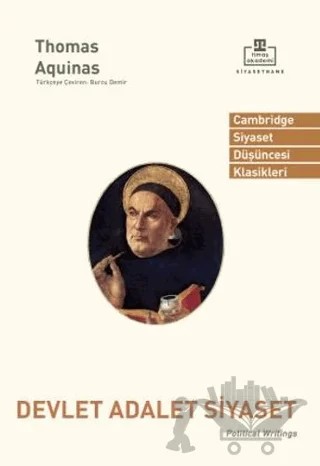 Devlet Adalet Siyaset – Thomas Aquinas – Timaş Akademi kitap kapağı