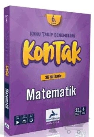 6. Sınıf Kontak Matematik Denemeleri – Kolektif – Paraf Yayınları kitap kapağı
