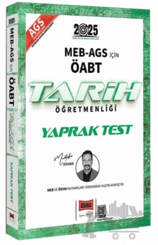 2025 MEB-AGS ÖABT Tarih Öğretmenliği Yaprak Test – Mustafa Özdemir – Yargı Yayınevi kitap kapağı